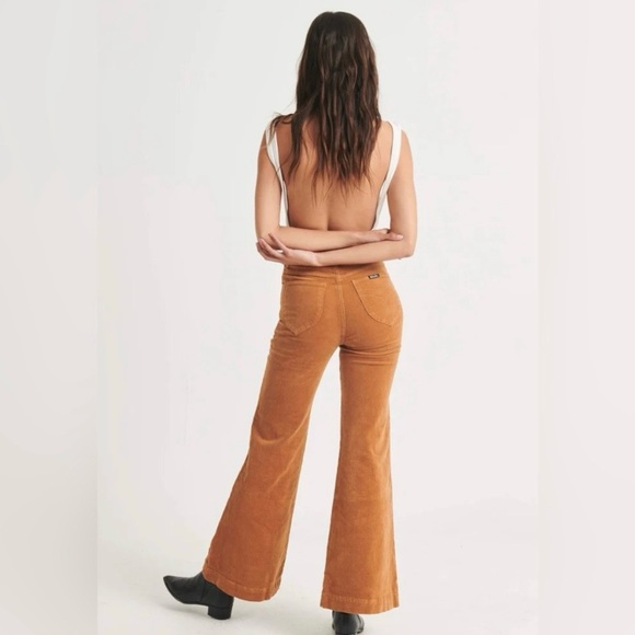 Rollas Eastcoast High Rise Flare Corduroy Jean Pants Size 25 - Picture 10 of 11